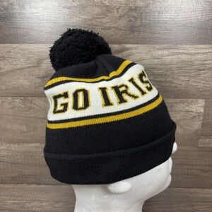 Notre Dame Fighting Irish Guinness Beanie Winter Hat Black Gold NCAA Football